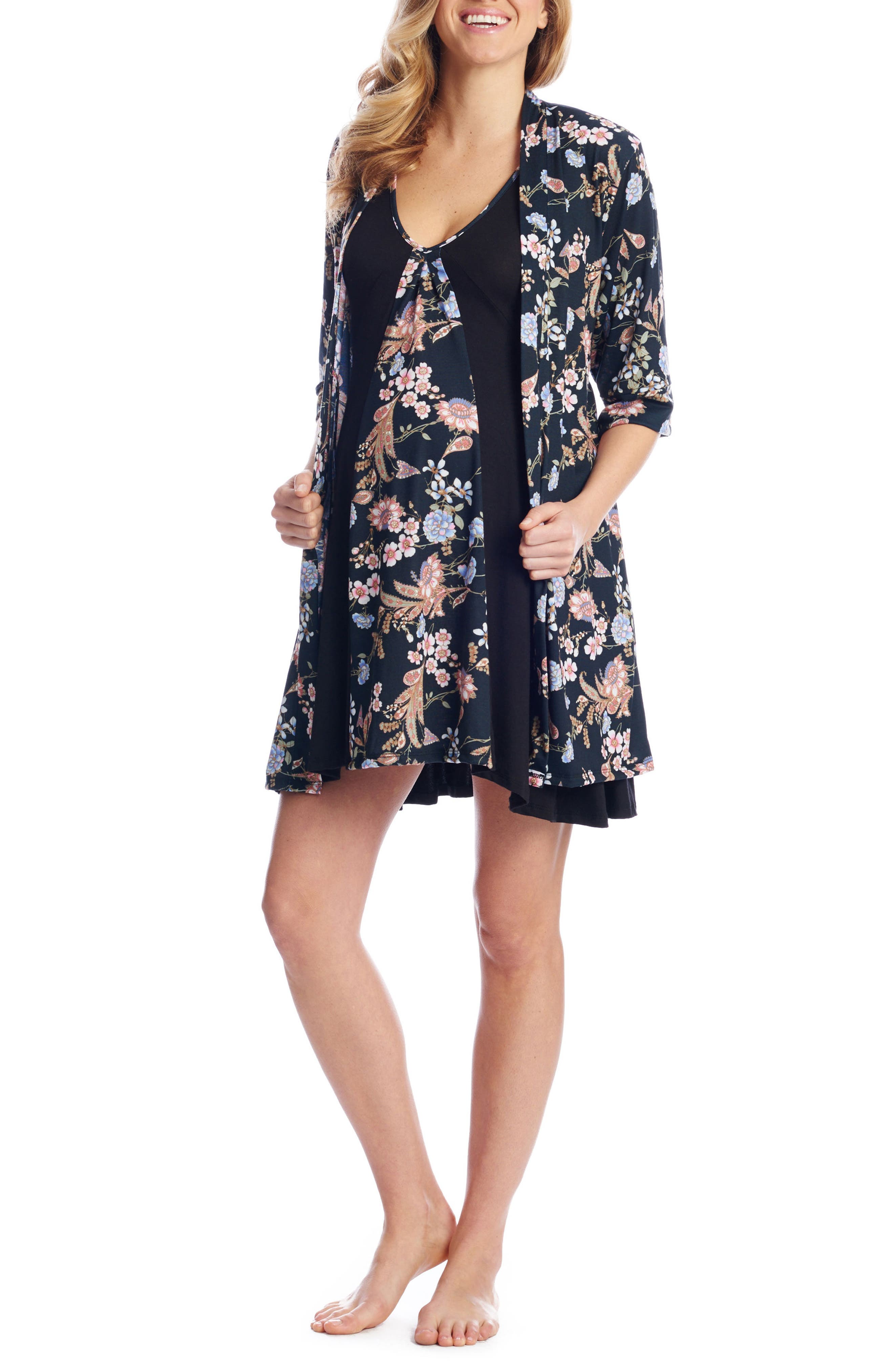 Everly Grey Dawn 4Piece Maternity/Nursing Pajama Set Nordstrom