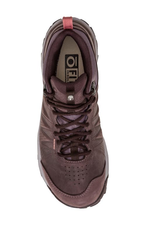 Oboz Sypes Mid B-dry Hiking Sneaker In Peppercorn