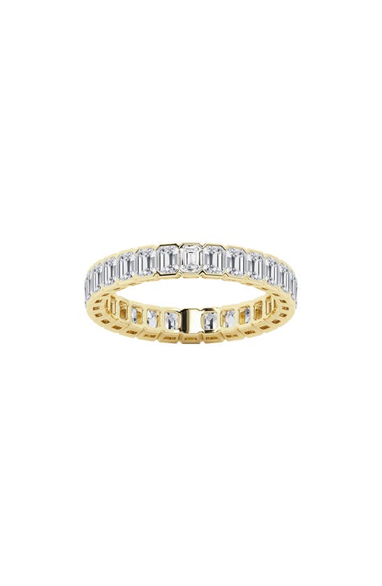 Shop Badgley Mischka Collection Emerald Cut Lab Created Diamond Infinity Ring In Yellow