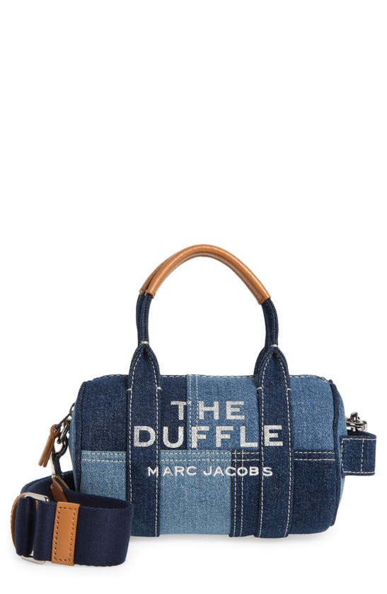 Marc Jacobs The Mini Denim Duffle Bag In Blue Denim