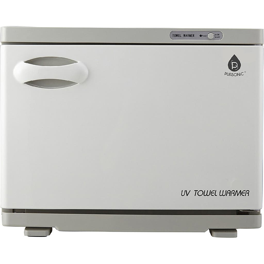 Pursonic Deluxe Towel Warmer With Uv Sterilizer In Silver