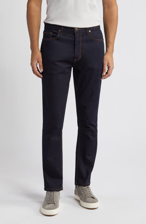 Shop Johnston & Murphy Straight Leg Jeans In Dark Wash