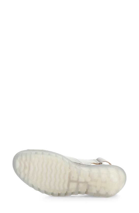 Shop Fly London Yeay Peep Toe Sandal In Silver Borgogna
