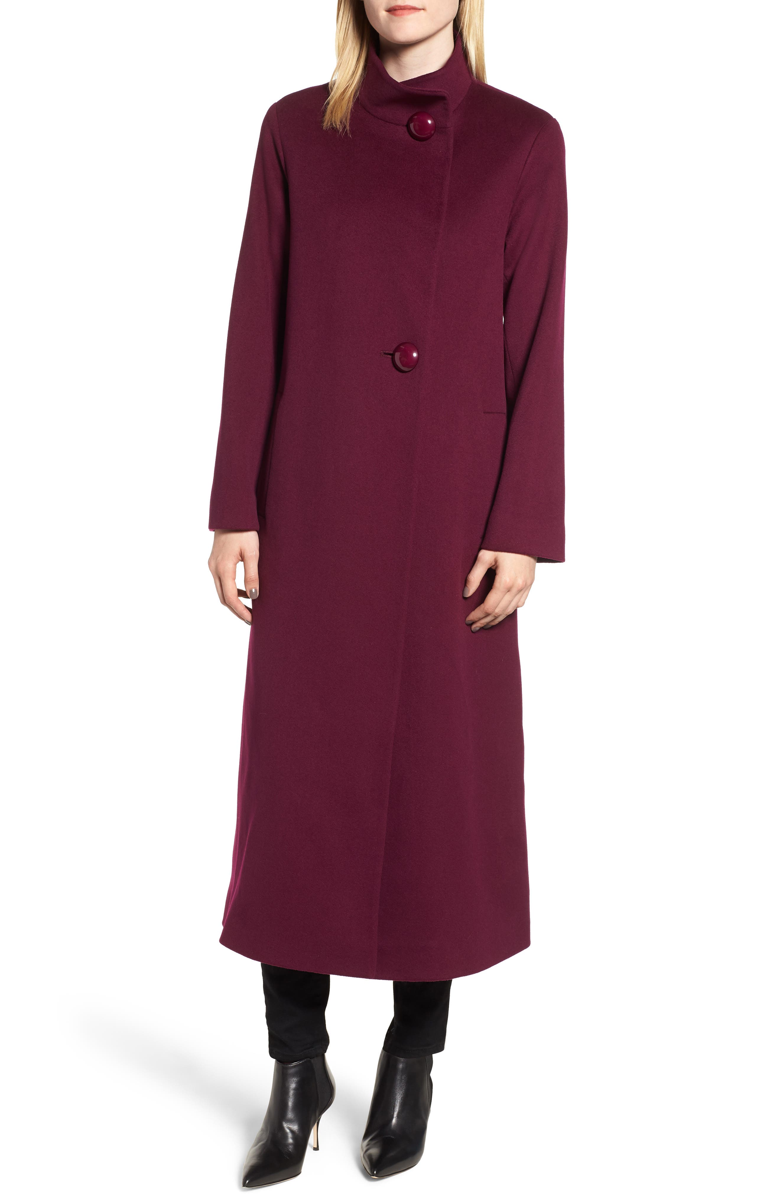 fleurette long wool coat