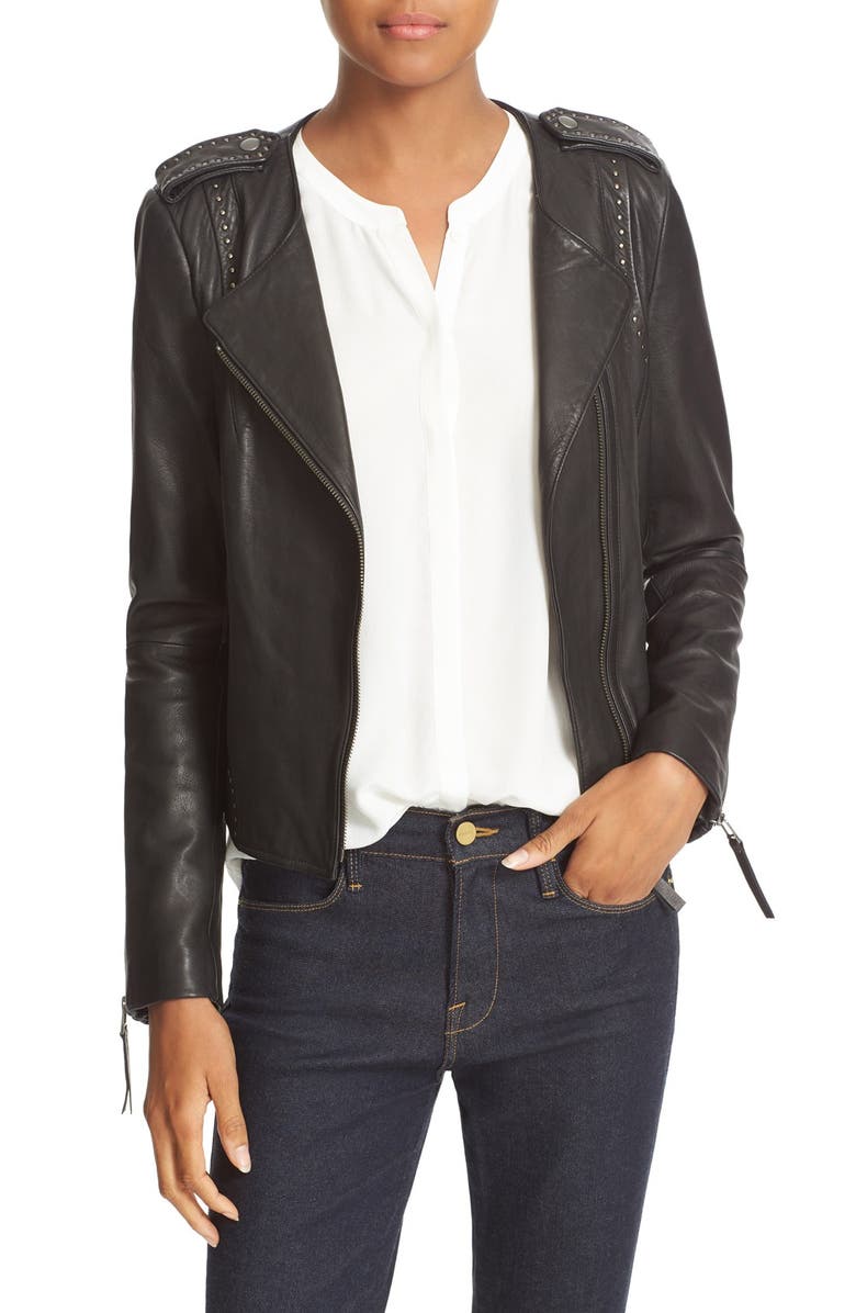 Joie Margolin Studded Leather Jacket | Nordstrom