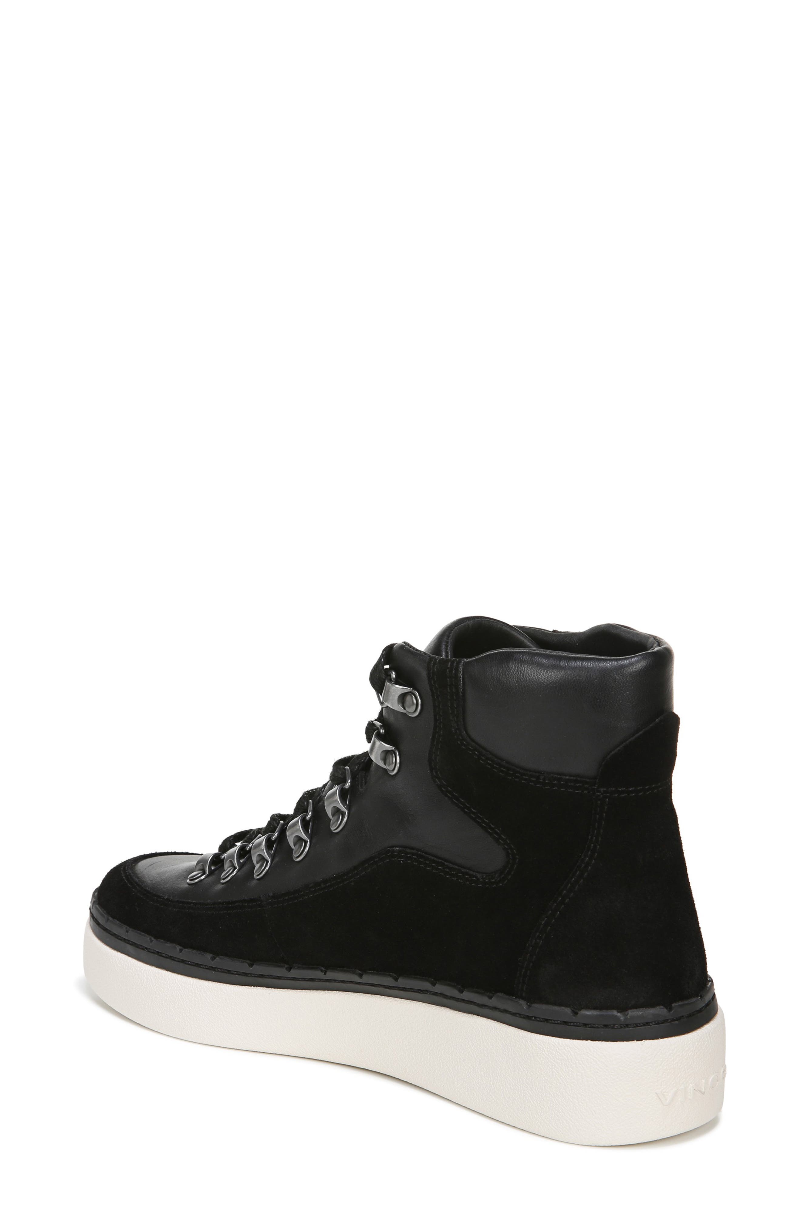 vince black high top sneakers