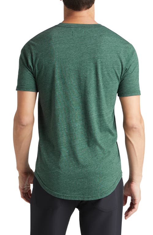 Shop Goodlife Triblend Scallop Hem T-shirt In Evergreen