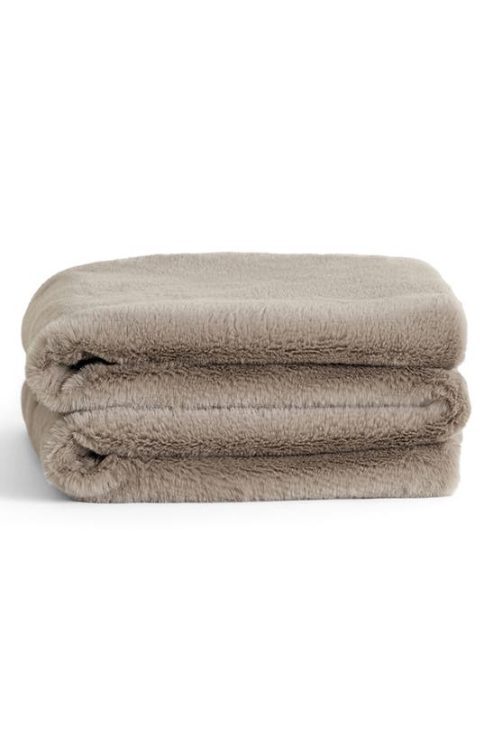 Shop Unhide Lil' Marsh X-small Plush Blanket In Taupe Ducky