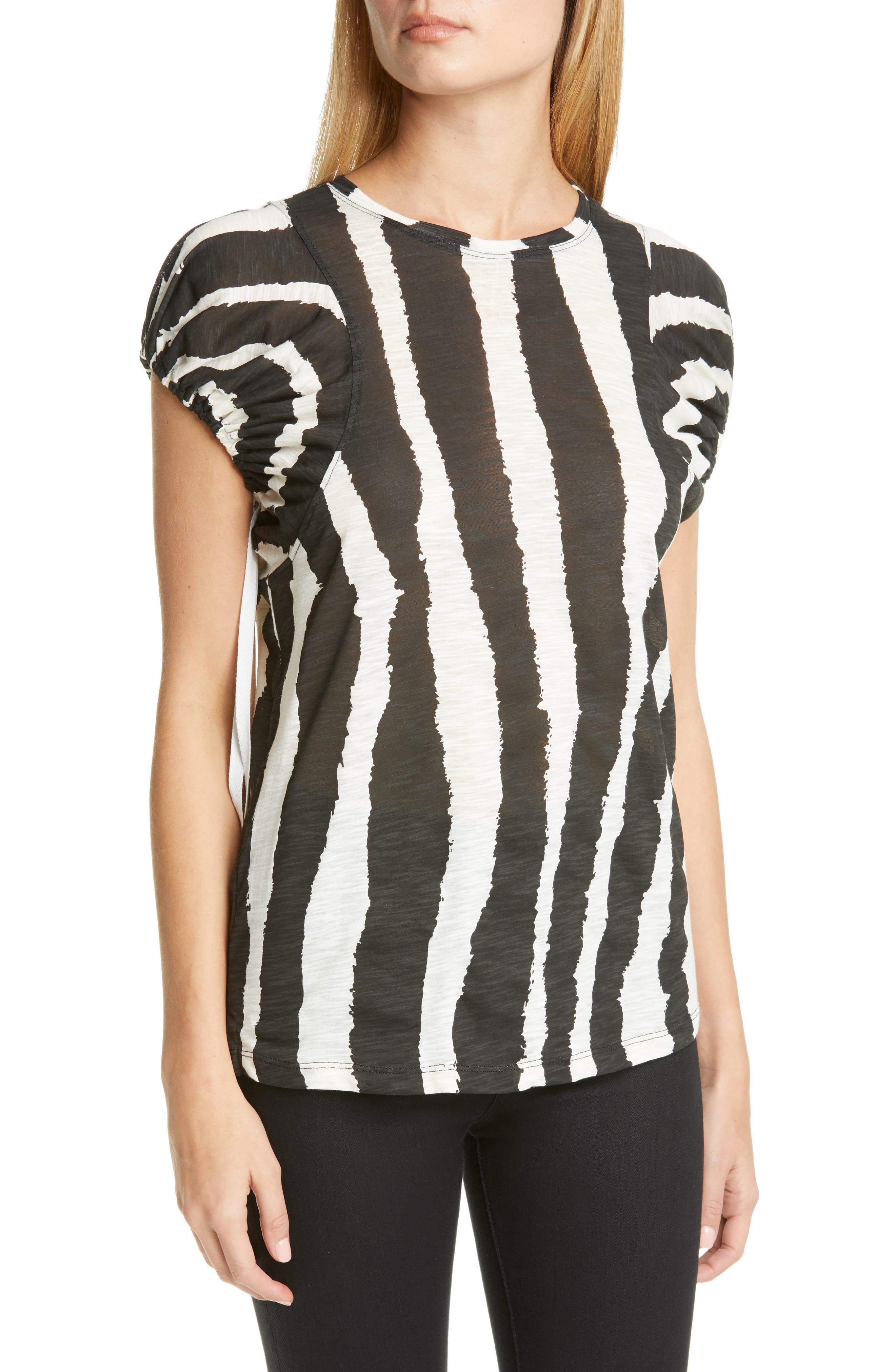 Proenza Schouler Logo Graphic Puff Sleeve Top | Nordstrom