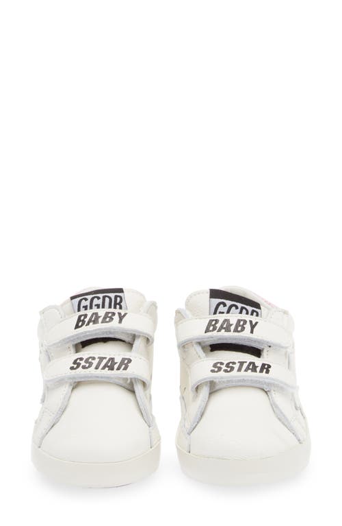 Golden Goose Baby School Set Sneakers In White/baby Pink