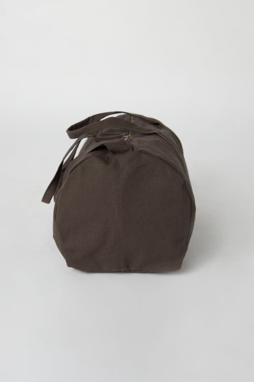 Shop Terra Thread Organic Cotton Gym Bag In Chestnut Brown