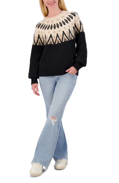 LUCKY BRAND LUCKY BRAND FAIR ISLE CREW SWEATER
