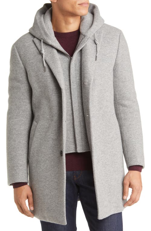 Cardinal of Canada Tyson Topcoat with Removable Hooded Bib in Grey