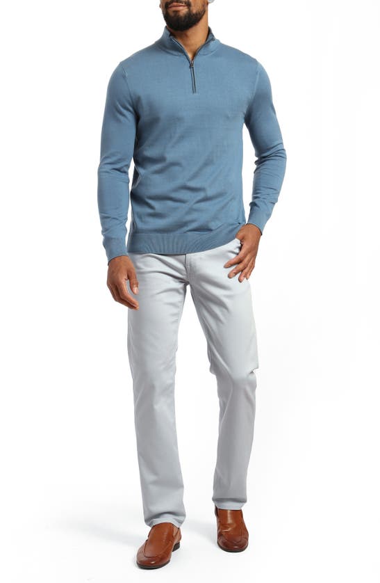 Shop 34 Heritage Charisma Relaxed Fit Twill Pants In Gray Dawn Coolmax