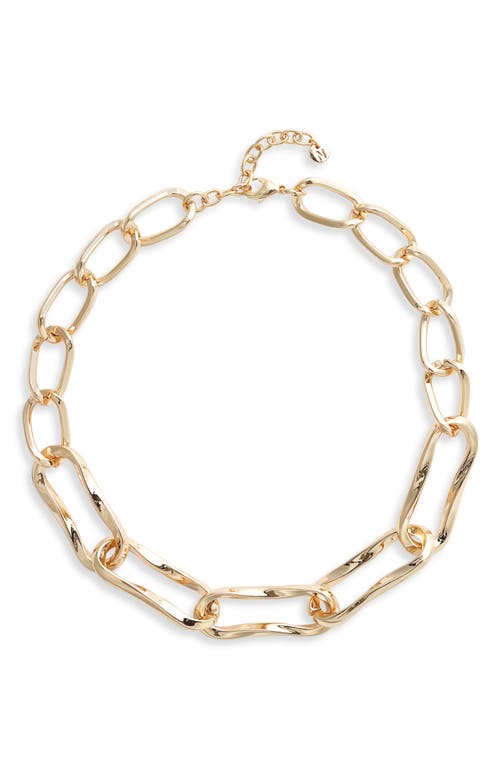 Nordstrom Wavy Link Collar Necklace in Gold at Nordstrom