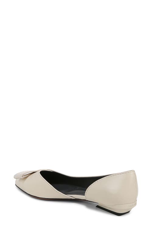 Sarto By Franco Sarto Elisha Half D'orsay Pointed Toe Flat In Off White