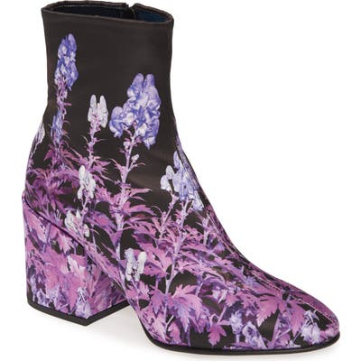 Dries Van Noten Floral Bootie - Black