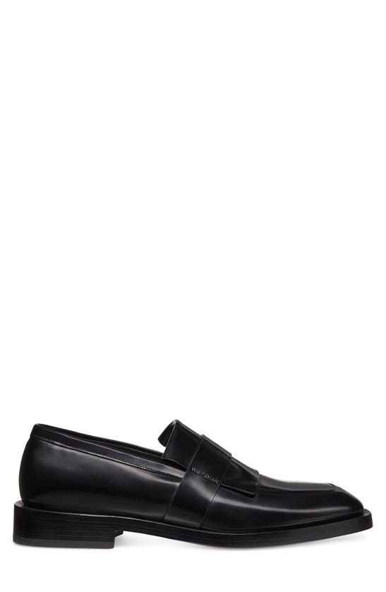 Shop Stuart Weitzman Royce Kiltie Loafer In Black