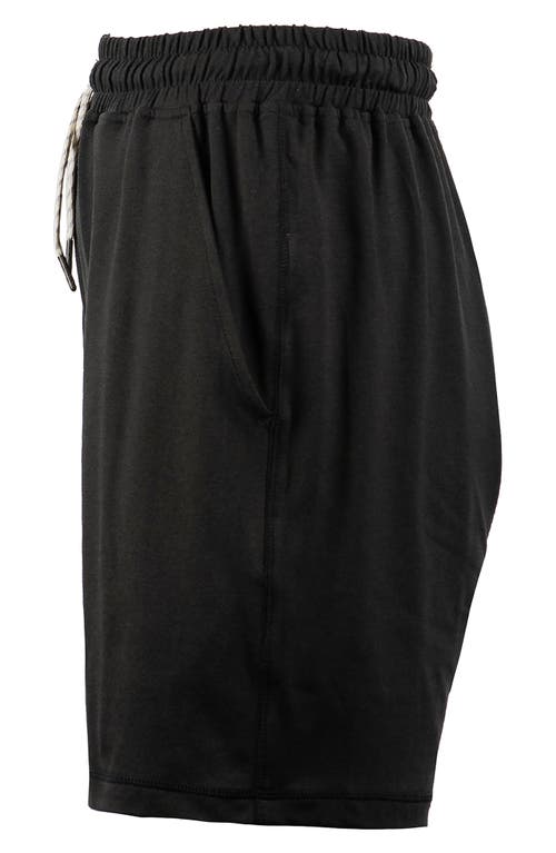 Burnside Soft Jersey Shorts In Heather Black