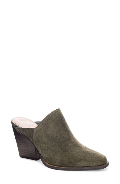 Chinese Laundry Block Heel Mule in Olive