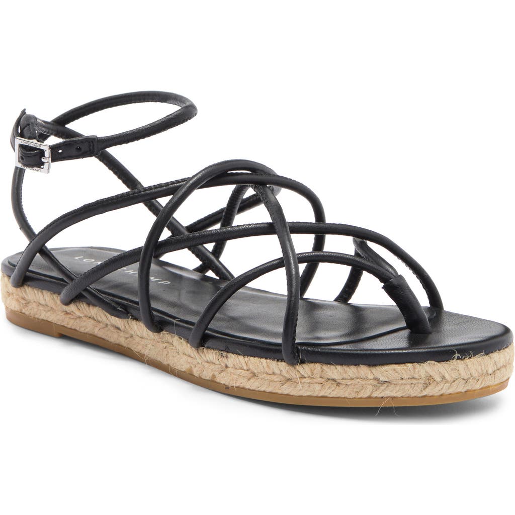Longchamp Espadrille Sandal (women) In Black