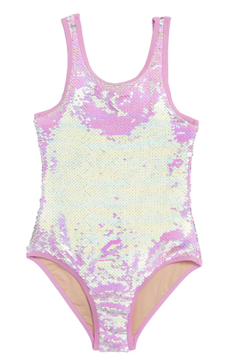 Shade Critters Flip Sequin One-Piece Swimsuit (Toddler Girls & Little ...