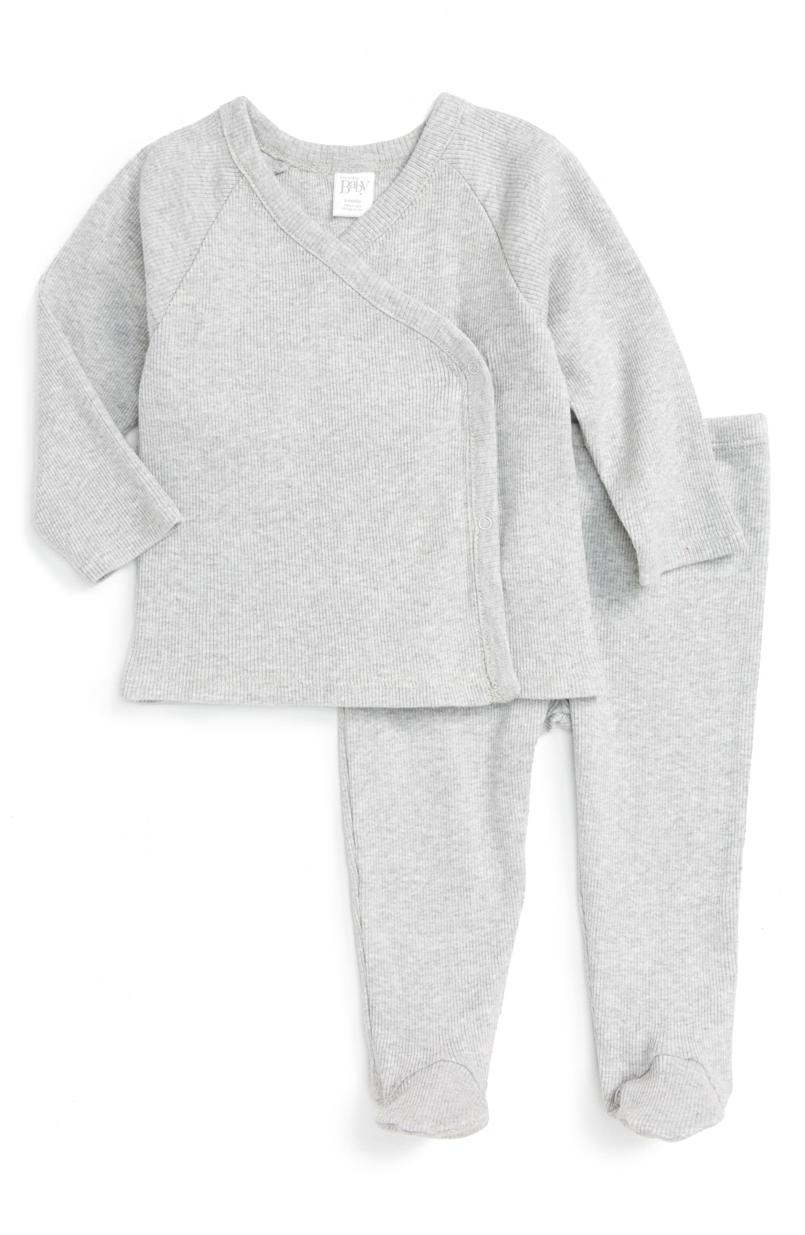 Nordstrom Baby Rib Knit TShirt & Pants Set (Baby) Nordstrom