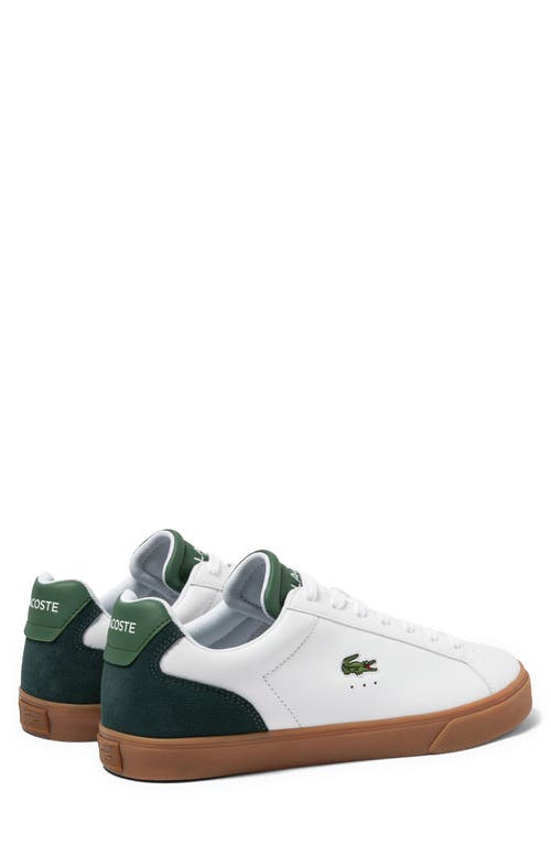 Shop Lacoste Lerond Pro Sneaker In White/gum