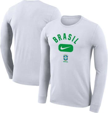 Nike Men's Nike White Brazil National Team Lockup Legend Performance Long  Sleeve T-Shirt