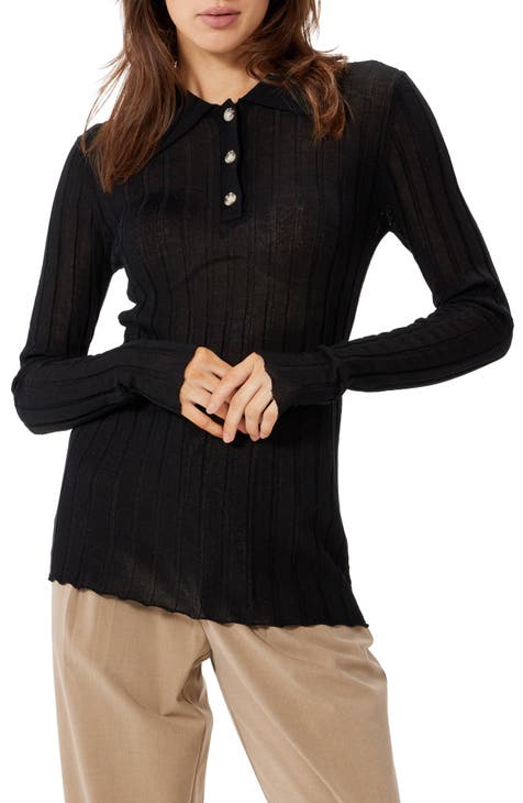 Sophie rue edaline slouchy 2025 textured button detail pullover