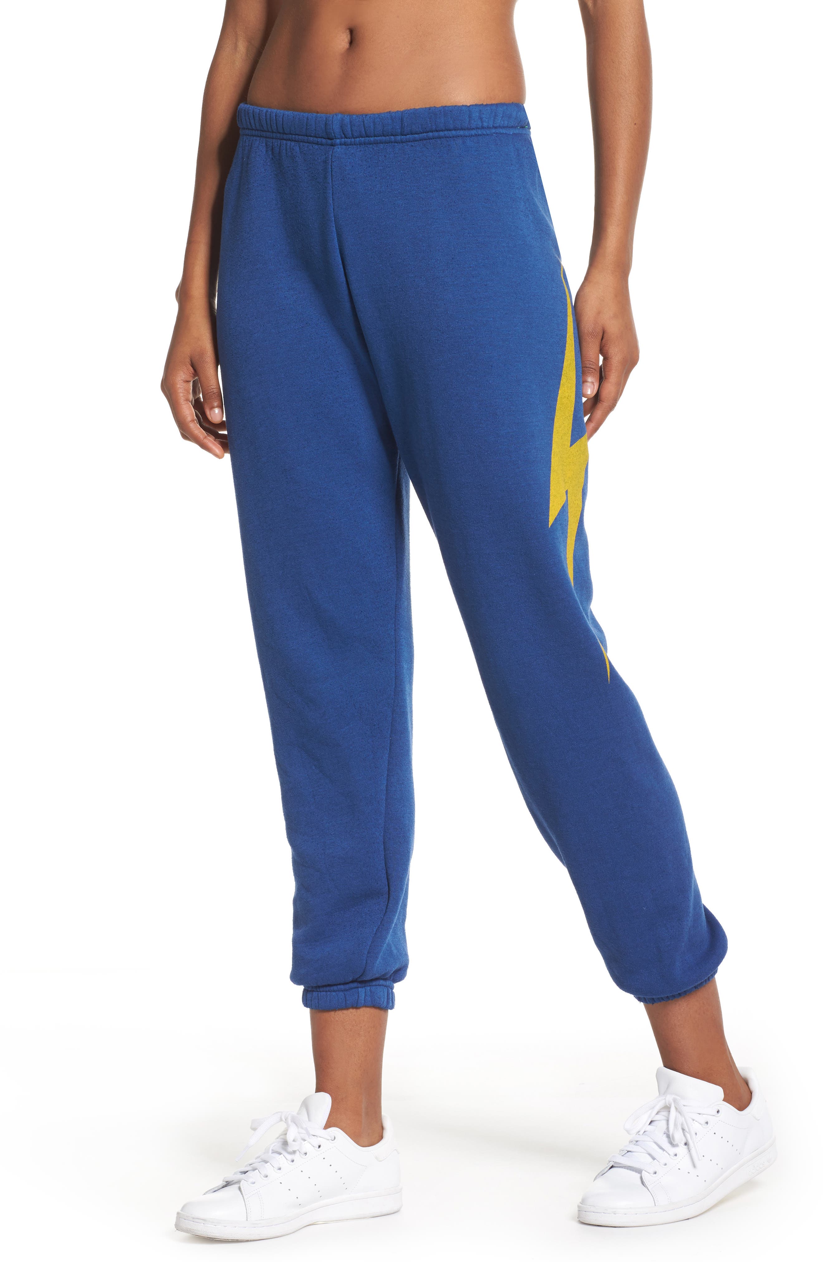 Aviator Nation Bolt Sweatpants, Blue