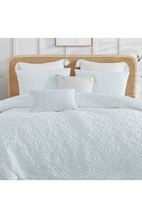 Peri Home Floral Bubble Comforter & Sham Set In White