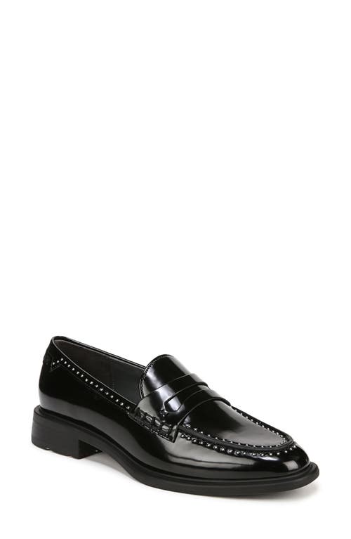 Eden Studded Penny Loafer in Black