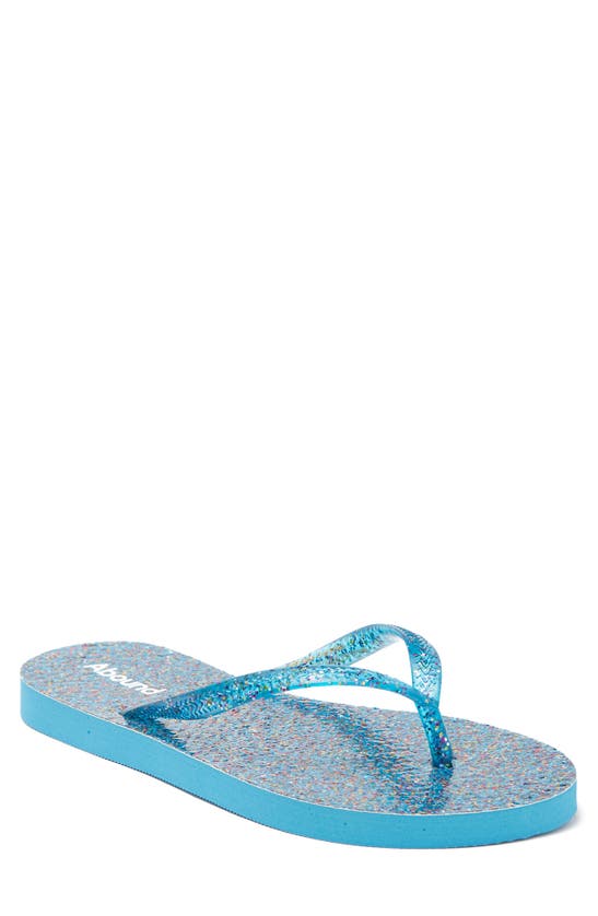 Abound Leyo Flip Flop Sandal In Blue Aquarius Glitter