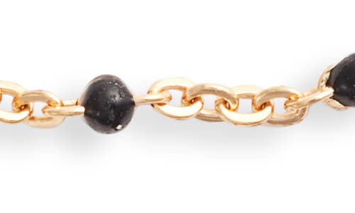 Set & Stones Kaz Bead Station Bracelet In Gold/ Black