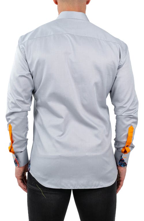 Maceoo Einstein Jacqslate Grey Button-up Shirt In Grey