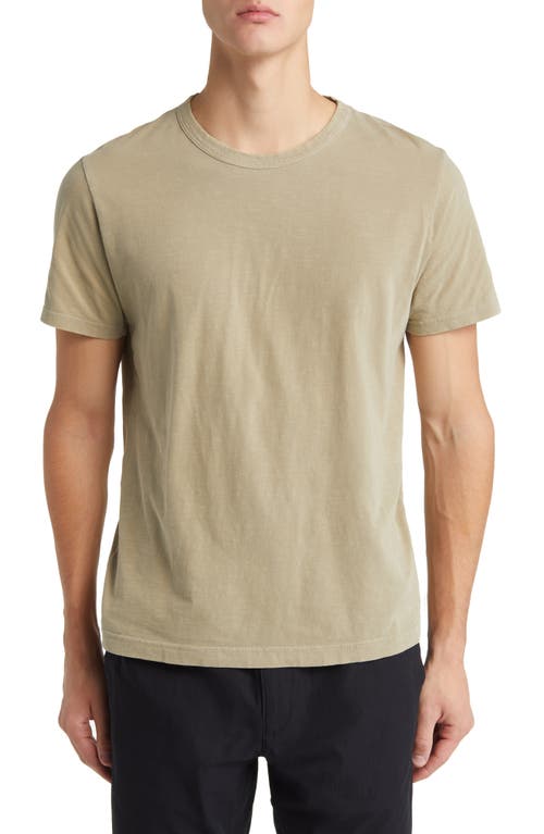 Cotton Slub T-Shirt in Pine Moss Venice Wash