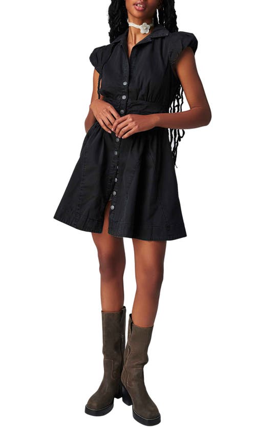 FREE PEOPLE FREE PEOPLE CHESTER NONSTRETCH DENIM DRESS