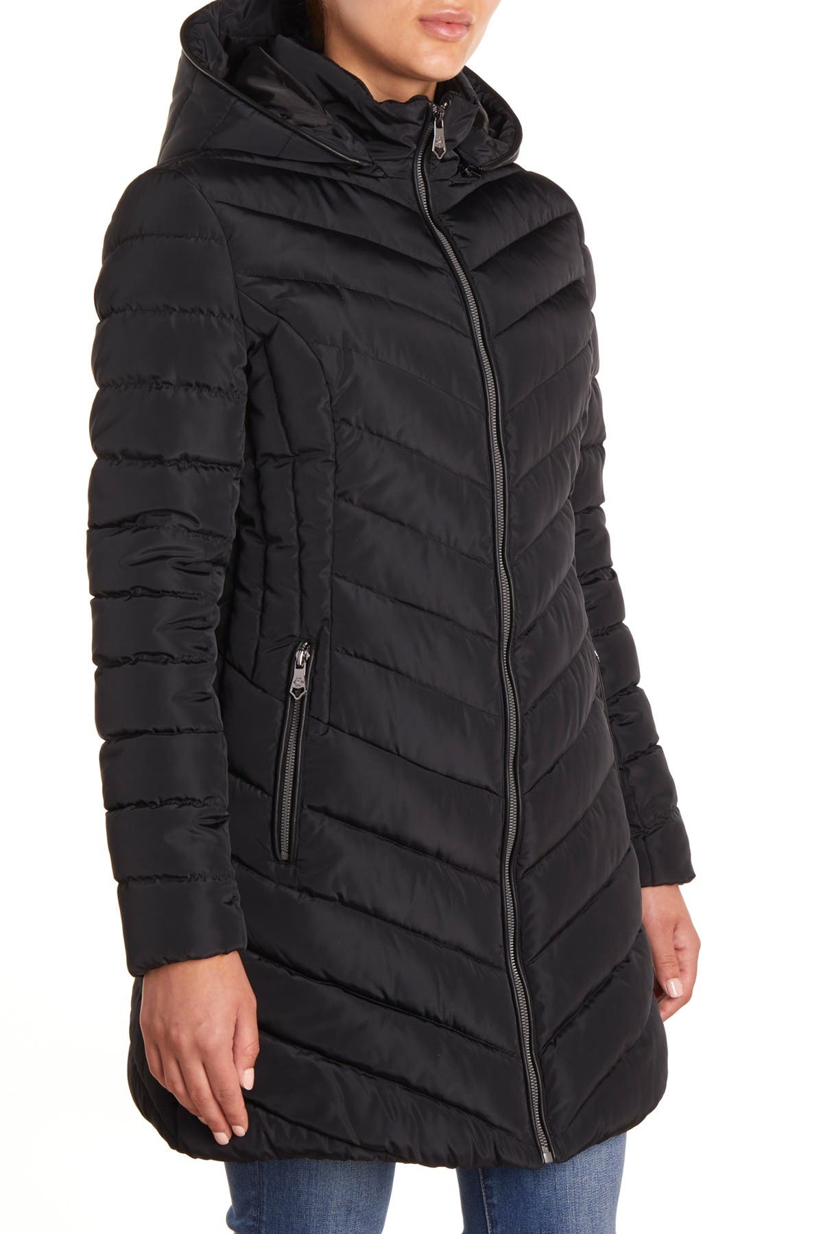 Nanette Lepore womens Long Puffer Coat