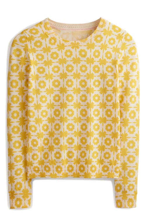 Catriona Floral Print Crewneck Sweater in Passion Fruit Print