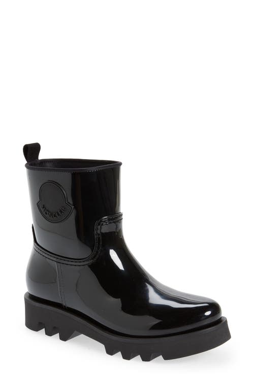 Ginette Logo Waterproof Rain Boot in Black