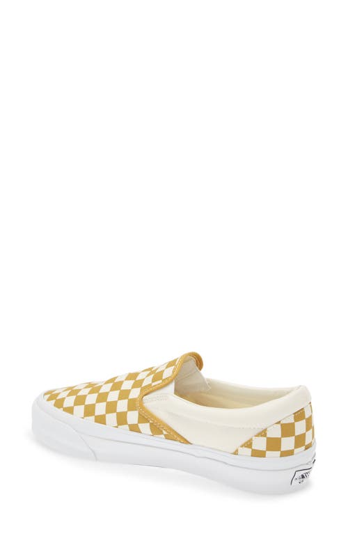 Shop Vans Reissue '98 Slip-on Sneaker In Lx Checkerboard Gold