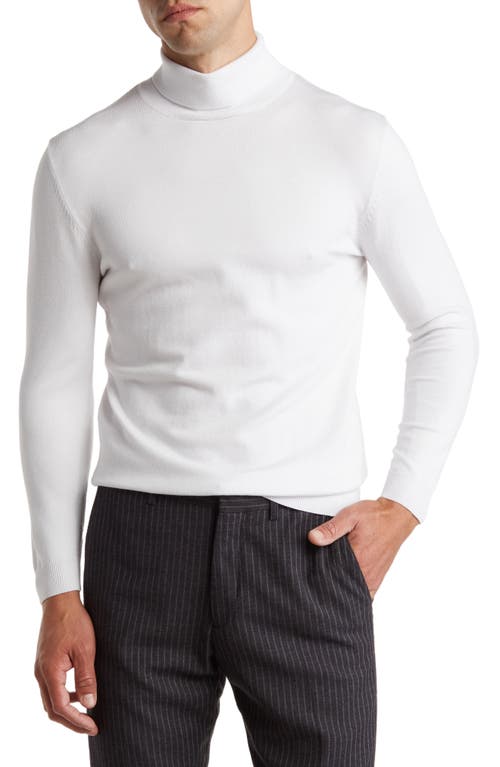 Shop Tom Baine Performance Turtleneck Sweater In White