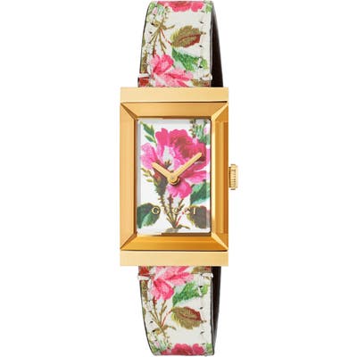 Gucci G-Frame Leather Strap Watch, 21Mm Mm