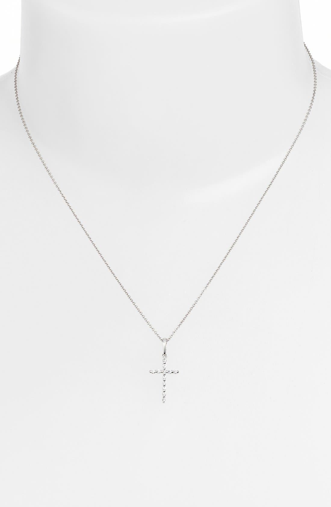 nordstrom diamond cross necklace