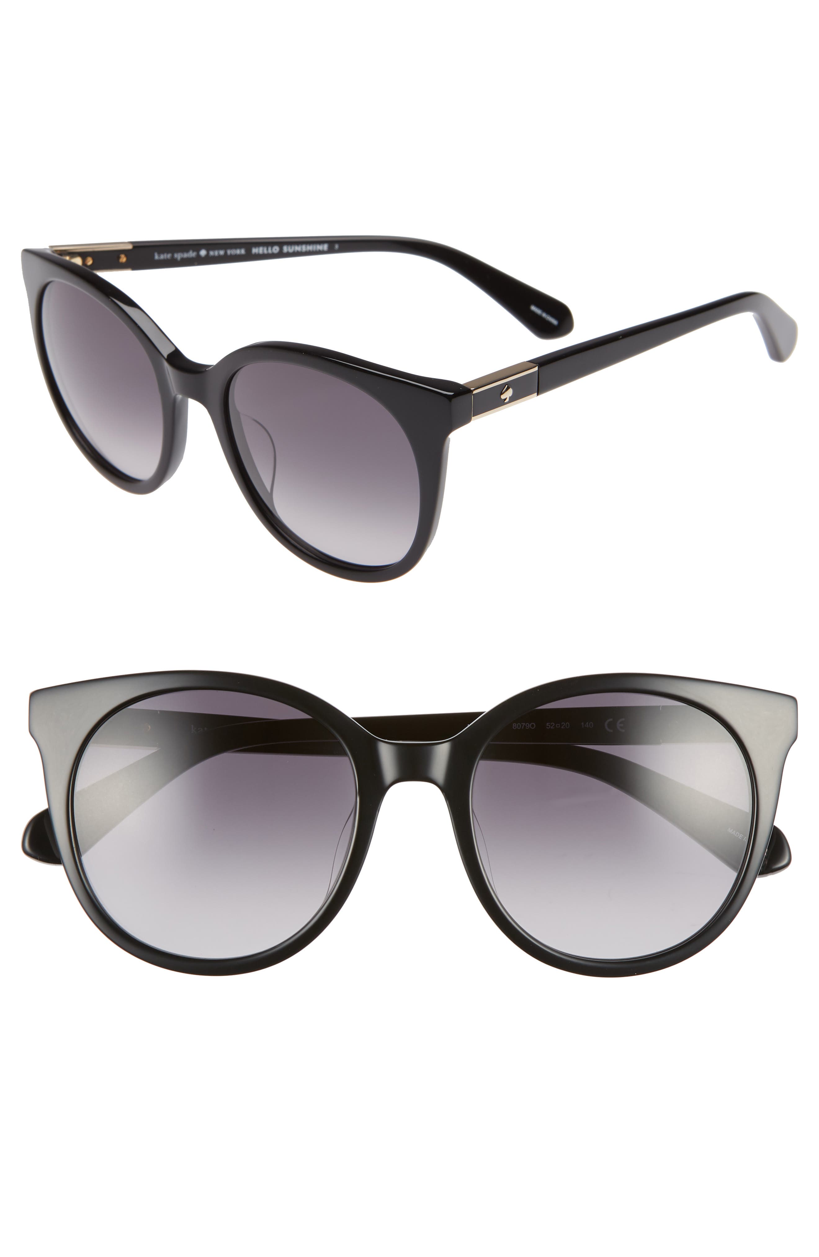 Kate Spade Akayla 52mm Cat Eye Sunglasses In 0807-9o | ModeSens