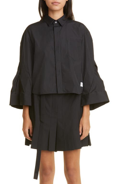 22 sacai WOMEN Cotton Poplin Cape-