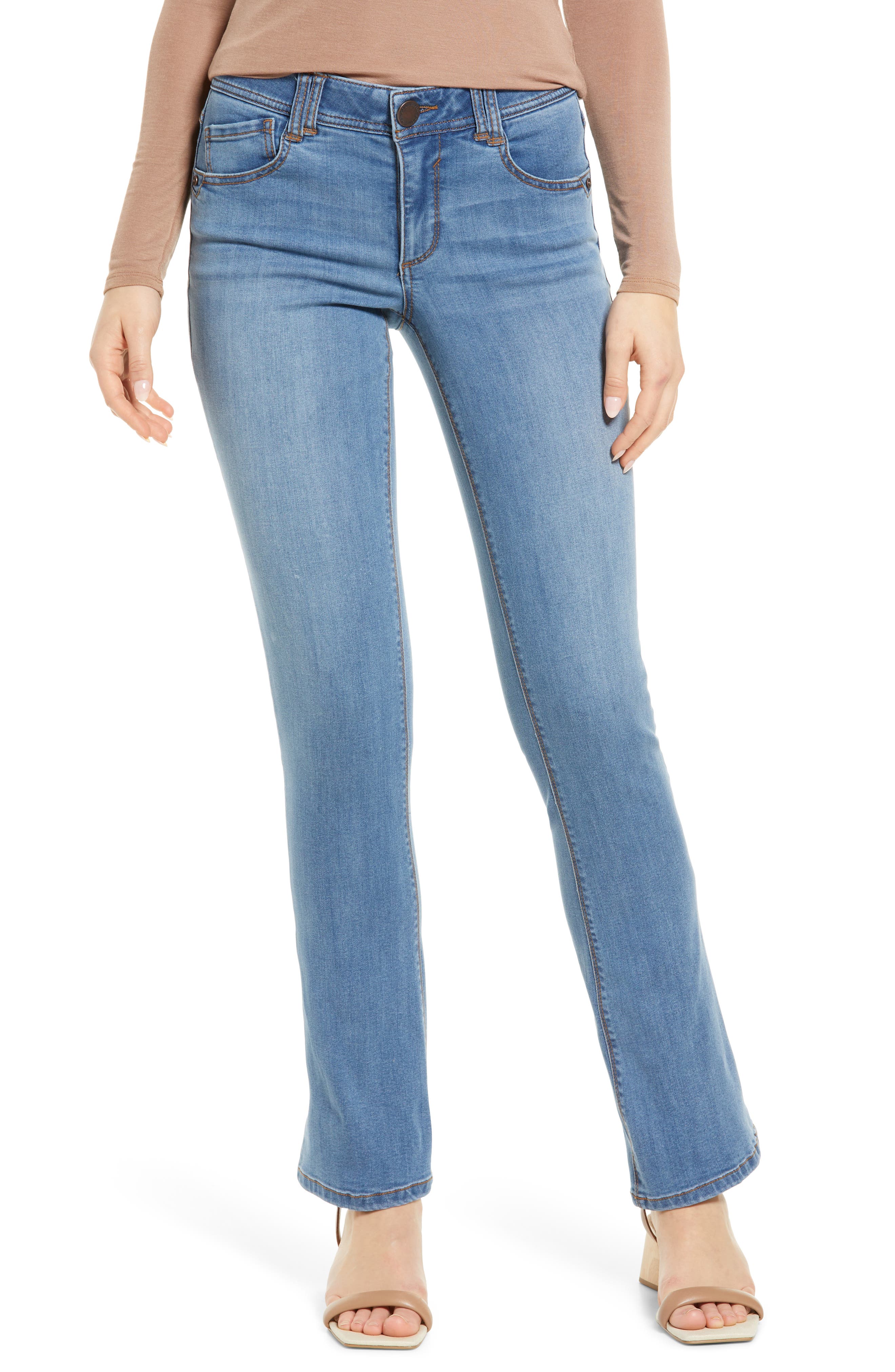 Wit & Wisdom 'Ab'Solution Itty Bitty Bootcut Jeans in Light Blue