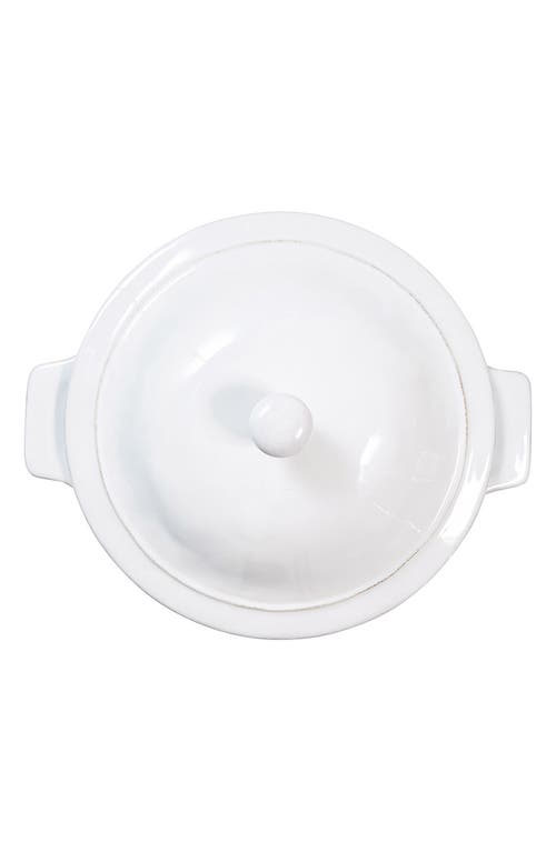 Juliska Puro Whitewash Lidded Casserole Dish, 12" In Whitewash