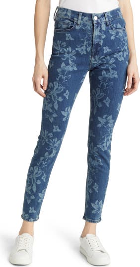 Floral best sale skinny jeans